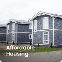 Two moderate gray residential building