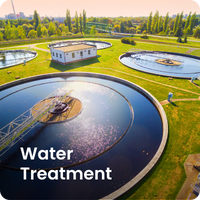 Water Treatment plant in the daytime