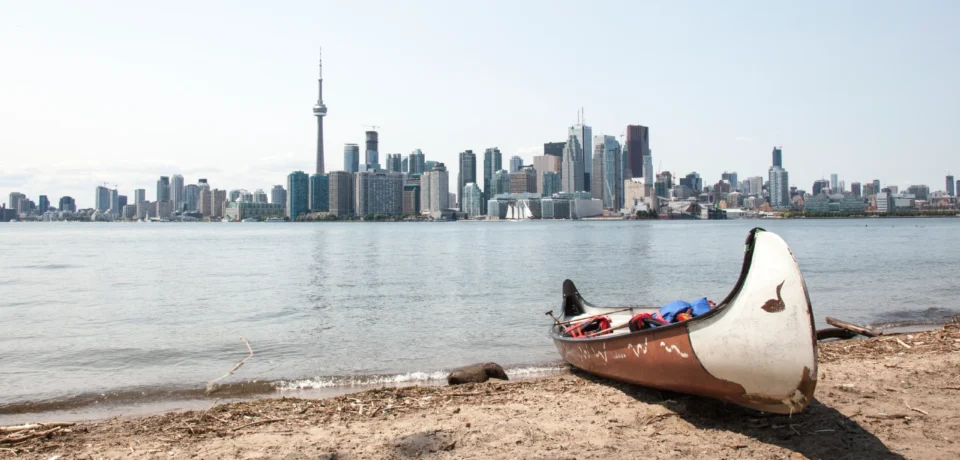 Beautiful view of Lake Ontario overlooking Toronto