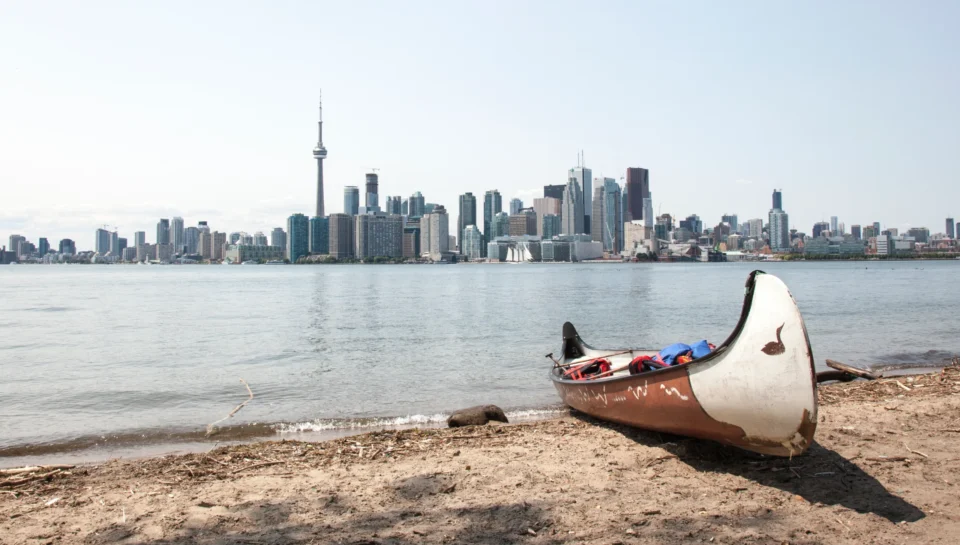 Beautiful view of Lake Ontario overlooking Toronto